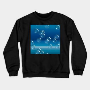 Blue bubbles on ocean horizon Crewneck Sweatshirt